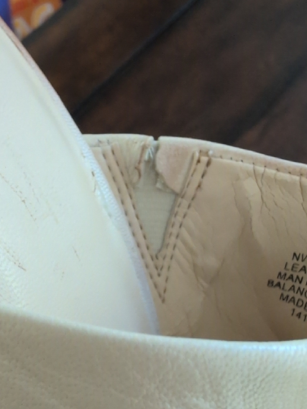 Nine West Cream Open-Toe Heels - Picture 4 of 5